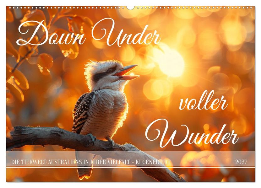 Down Under voller Wunder (Wandkalender 2027 DIN A2 quer) CALVENDO Monatskalender
