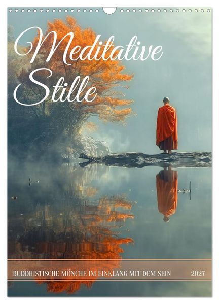 Meditative Stille (Wandkalender 2027 DIN A3 hoch) CALVENDO Monatskalender