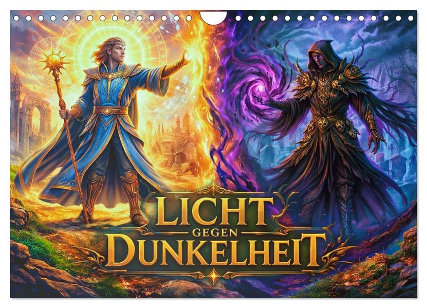 Licht gegen Dunkelheit (Wandkalender 2027 DIN A4 quer) CALVENDO Monatskalender