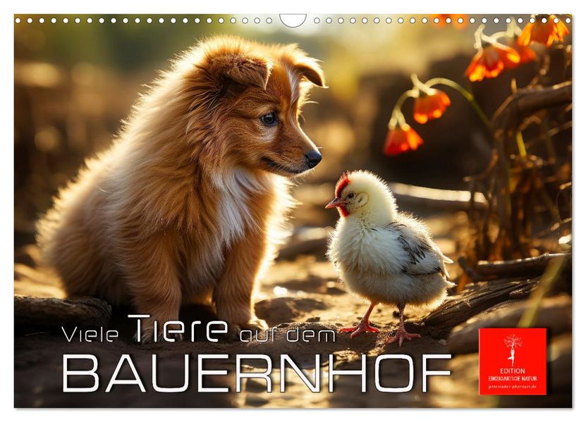 Viele Tiere auf dem Bauernhof (Wandkalender 2027 DIN A3 quer) CALVENDO Monatskalender