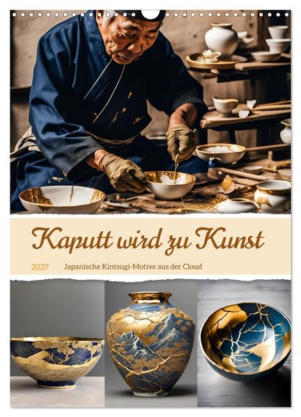 Kaputt wird zu Kunst (Wandkalender 2027 DIN A3 hoch) CALVENDO Monatskalender