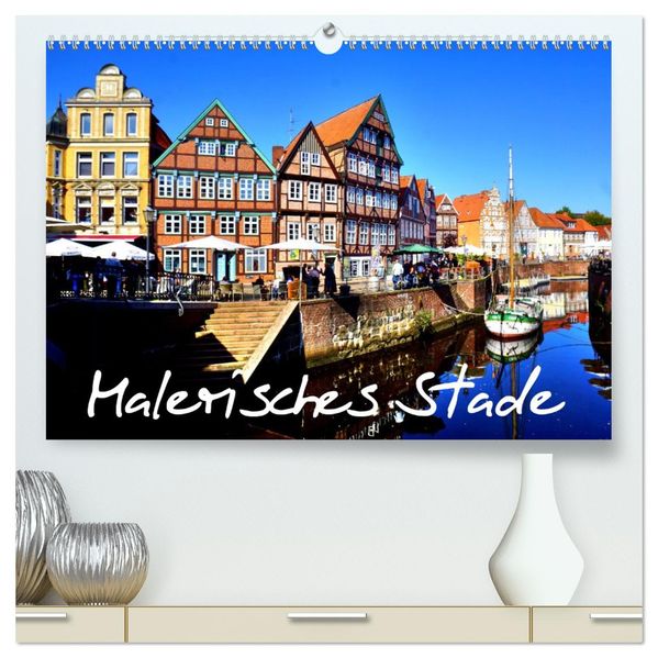 Malerisches Stade (hochwertiger Premium Wandkalender 2027 DIN A2 quer) Kunstdruck in Hochglanz