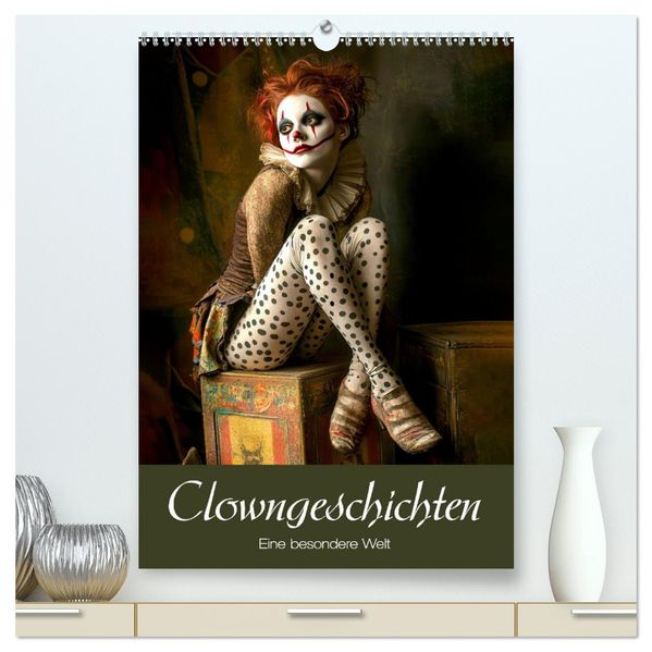 Clowngeschichten - Eine besondere Welt (hochwertiger Premium Wandkalender 2027 DIN A2 hoch) Kunstdruck in Hochglanz