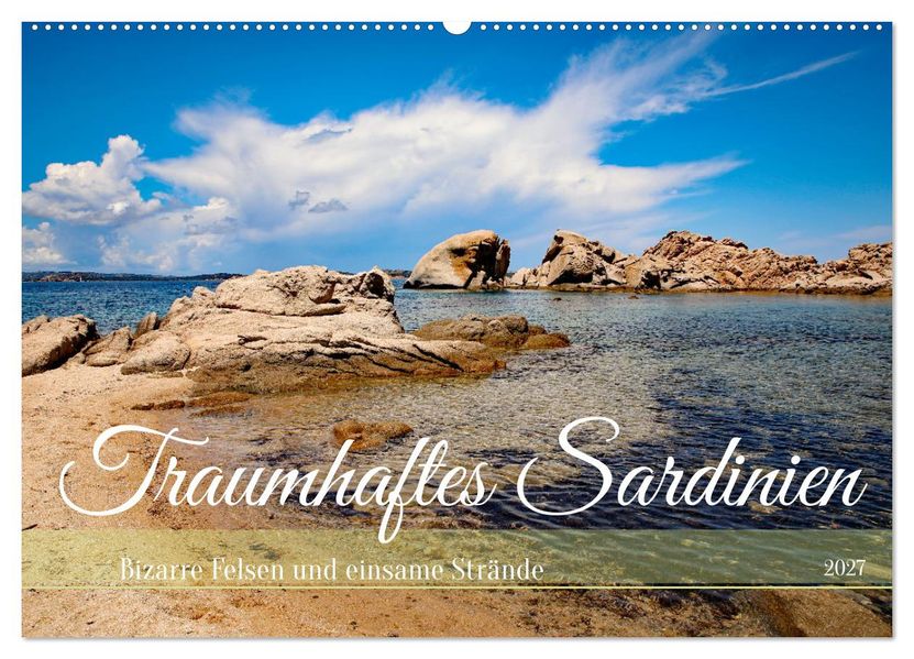 Traumhaftes Sardinien (Wandkalender 2027 DIN A2 quer) CALVENDO Monatskalender