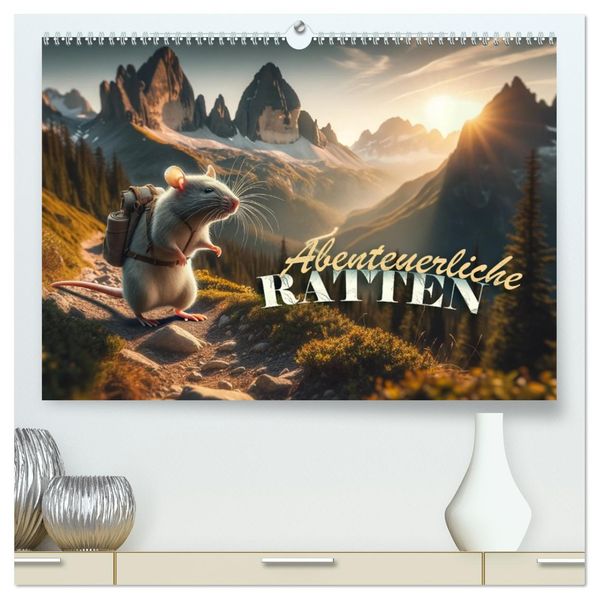 Abenteuerliche Ratten (hochwertiger Premium Wandkalender 2027 DIN A2 quer) Kunstdruck in Hochglanz