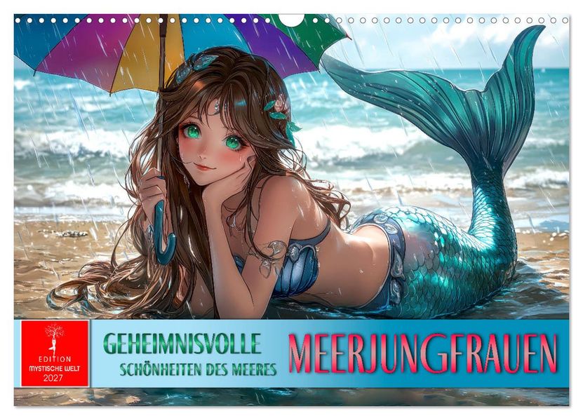 Meerjungfrauen - geheimnisvolle Schönheiten des Meeres (Wandkalender 2027 DIN A3 quer) CALVENDO Monatskalender