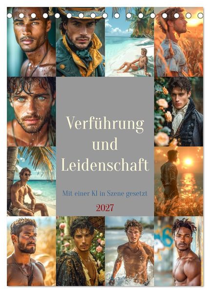Verführung und Leidenschaft (Tischkalender 2027 DIN A5 hoch) CALVENDO Monatskalender