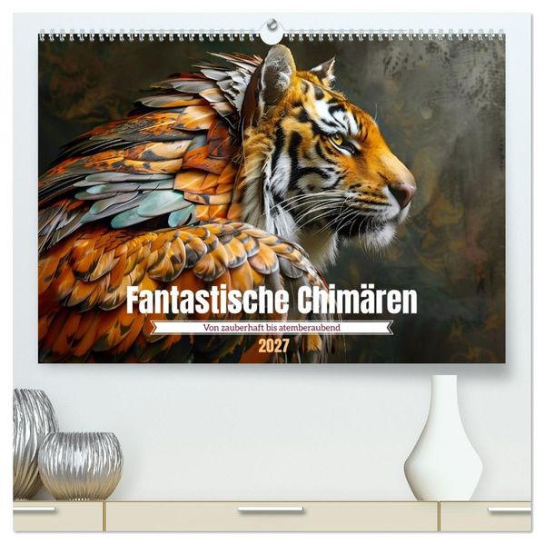 Fantastische Chimären - von zauberhaft bis atemberaubend (hochwertiger Premium Wandkalender 2027 DIN A2 quer) Kunstdruck in Hochglanz