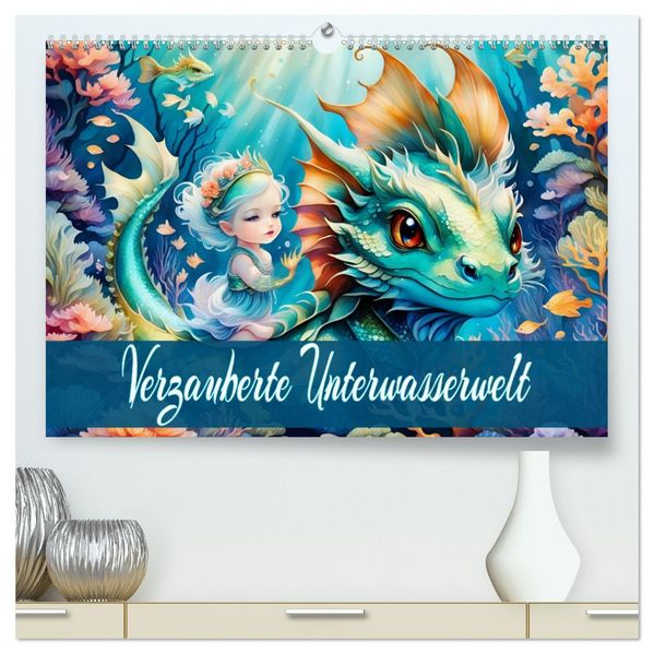 Verzauberte Unterwasserwelt (hochwertiger Premium Wandkalender 2027 DIN A2 quer) Kunstdruck in Hochglanz