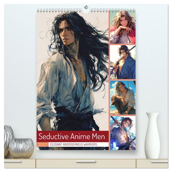 Seductive Anime Men (High Quality Premium Wall Calendar 2027 DIN A2 portrait)CALVENDO 12 Month Wall Calendar