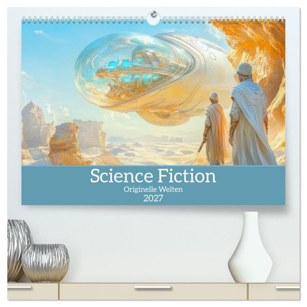 Science Fiction - Originelle Welten (hochwertiger Premium Wandkalender 2027 DIN A2 quer) Kunstdruck in Hochglanz
