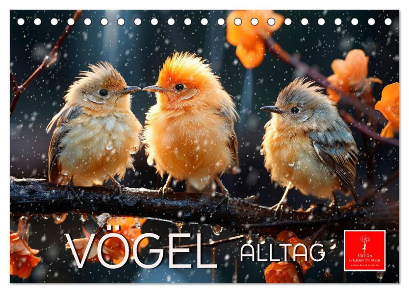 Vögel Alltag (Tischkalender 2027 DIN A5 quer) CALVENDO Monatskalender