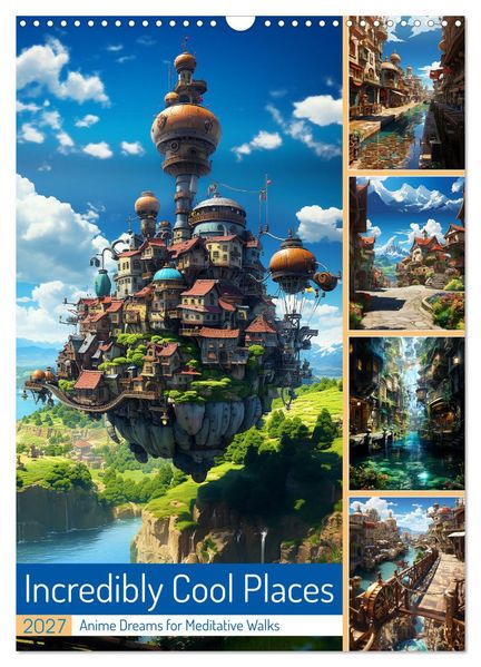 Incredibly Cool Places (Wall Calendar 2027 DIN A3 portrait) CALVENDO 12 Month Wall Calendar