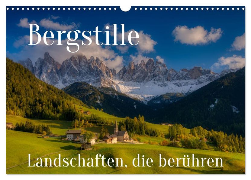 Bergstille - Landschaften die berühren (Wandkalender 2027 DIN A3 quer) CALVENDO Monatskalender