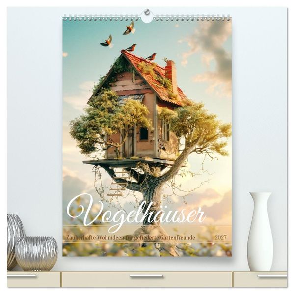 Vogelhäuser Zauberhafte Wohnideen für gefiederte Freunde (hochwertiger Premium Wandkalender 2027 DIN A2 hoch) Kunstdruck in Hochglanz