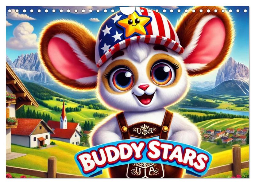 Buddy Stars - Abenteuer für Kinder (Wandkalender 2027 DIN A4 quer) CALVENDO Monatskalender