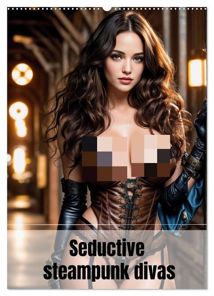Seductive steampunk divas (Wall Calendar 2027 DIN A2 portrait) CALVENDO 12 Month Wall Calendar