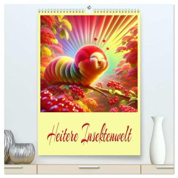 Heitere Insektenwelt (hochwertiger Premium Wandkalender 2027 DIN A2 hoch) Kunstdruck in Hochglanz