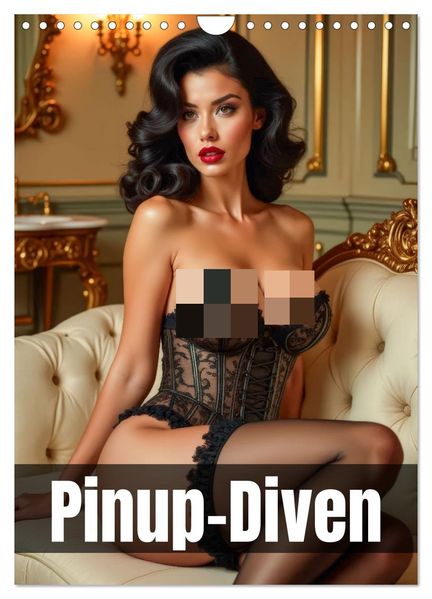 Pinup-Diven (Wandkalender 2027 DIN A4 hoch) CALVENDO Monatskalender