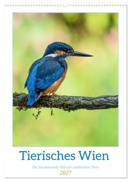 Tierisches Wien (Wandkalender 2027 DIN A2 hoch) CALVENDO Monatskalender