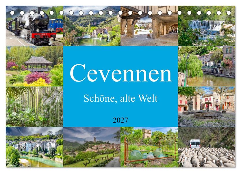 Cevennen - Schöne alte Welt (Tischkalender 2027 DIN A5 quer) CALVENDO Monatskalender