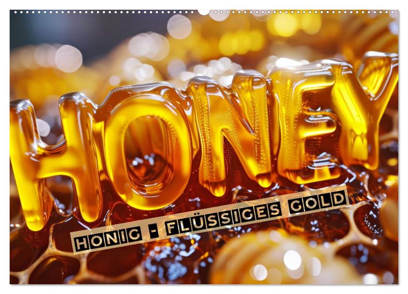 HONIG - flüssiges Gold (Wandkalender 2027 DIN A2 quer) CALVENDO Monatskalender