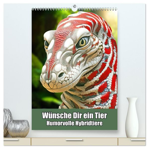 Wünsche Dir ein Tier - Humorvolle Hybridtiere (hochwertiger Premium Wandkalender 2027 DIN A2 hoch) Kunstdruck in Hochglanz