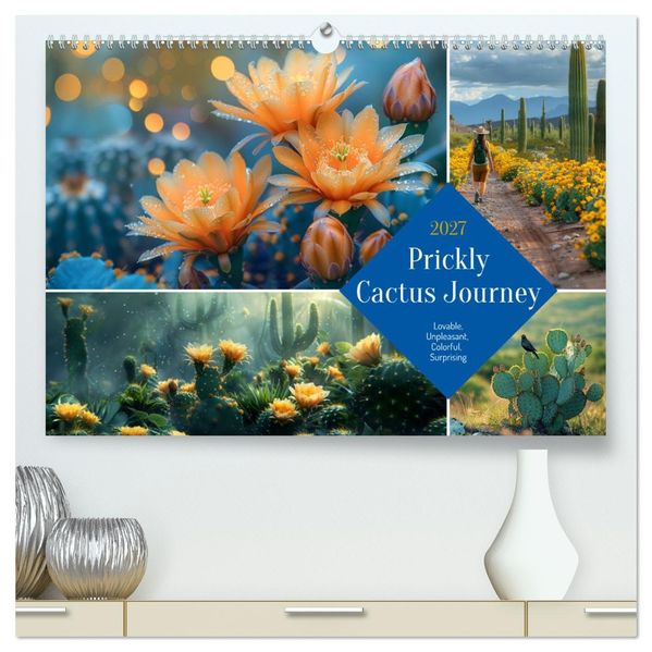 Prickly Cactus Journey (High Quality Premium Wall Calendar 2027 DIN A2 landscape)CALVENDO 12 Month Wall Calendar