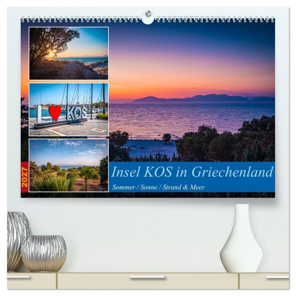 Insel Kos in Griechenland (hochwertiger Premium Wandkalender 2027 DIN A2 quer) Kunstdruck in Hochglanz