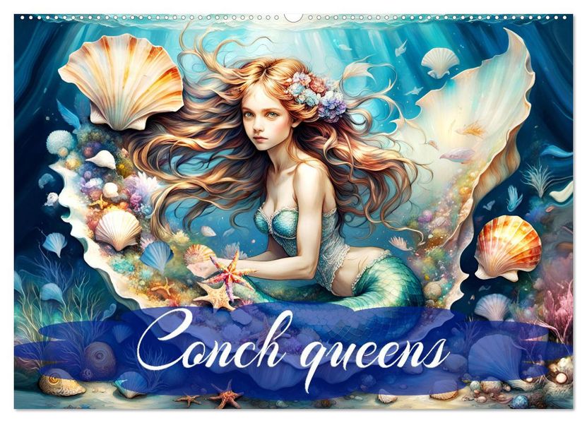 Conch queens (Wall Calendar 2027 DIN A2 landscape) CALVENDO 12 Month Wall Calendar