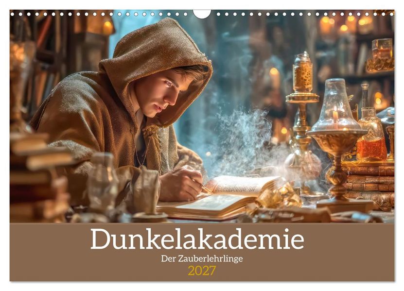 Dunkelakademie - Der Zauberlehrlinge (Wandkalender 2027 DIN A3 quer) CALVENDO Monatskalender