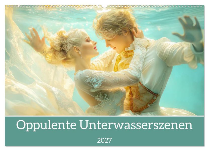 Opulente Unterwasserromanzen (Wandkalender 2027 DIN A2 quer) CALVENDO Monatskalender