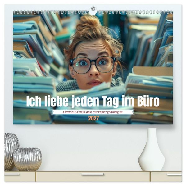 Ich liebe jeden Tag im Büro (hochwertiger Premium Wandkalender 2027 DIN A2 quer) Kunstdruck in Hochglanz