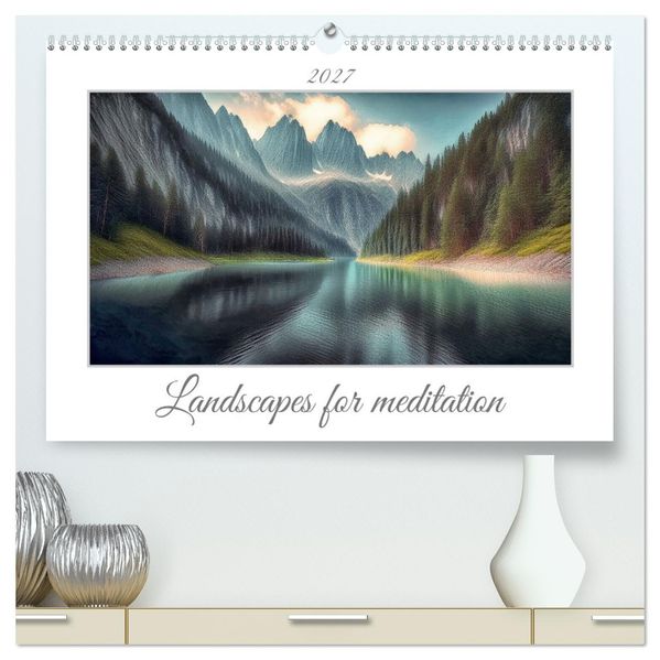 Landscapes for Meditation (High Quality Premium Wall Calendar 2027 DIN A2 landscape)CALVENDO 12 Month Wall Calendar