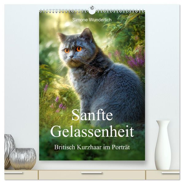 Sanfte Gelassenheit - Britisch Kurzhaar im Porträt (hochwertiger Premium Wandkalender 2027 DIN A2 hoch) Kunstdruck in Hochglanz