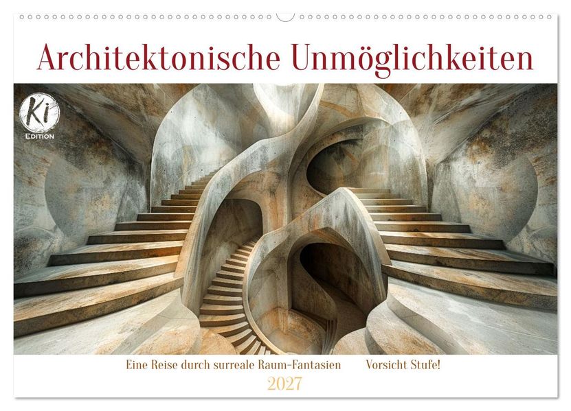 Architektonische Unmöglichkeiten (Wandkalender 2027 DIN A2 quer) CALVENDO Monatskalender