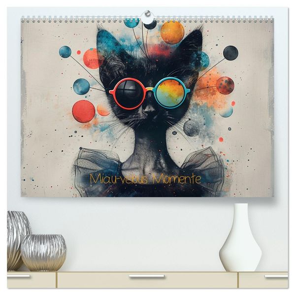 Miau-velous Momente (hochwertiger Premium Wandkalender 2027 DIN A2 quer) Kunstdruck in Hochglanz