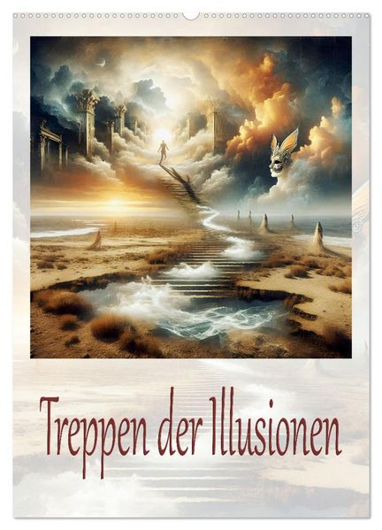 Treppen der Illusionen (Wandkalender 2027 DIN A2 hoch) CALVENDO Monatskalender