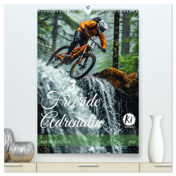 Freeride Adrenalin (hochwertiger Premium Wandkalender 2027 DIN A2 hoch) Kunstdruck in Hochglanz