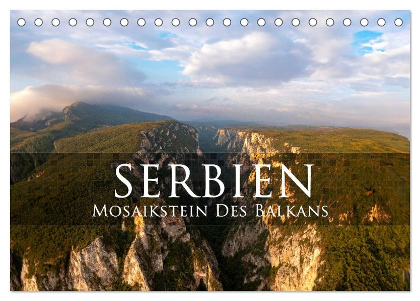 Serbien - Mosaikstein des Balkans (Tischkalender 2027 DIN A5 quer) CALVENDO Monatskalender