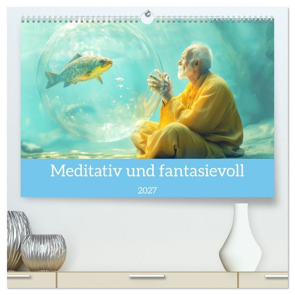 Meditativ und fantasievoll (hochwertiger Premium Wandkalender 2027 DIN A2 quer) Kunstdruck in Hochglanz