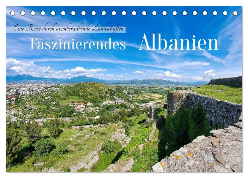 Faszinierendes Albanien (Tischkalender 2027 DIN A5 quer) CALVENDO Monatskalender