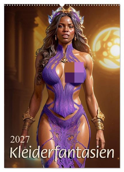 Kleiderfantasien (Wandkalender 2027 DIN A2 hoch) CALVENDO Monatskalender