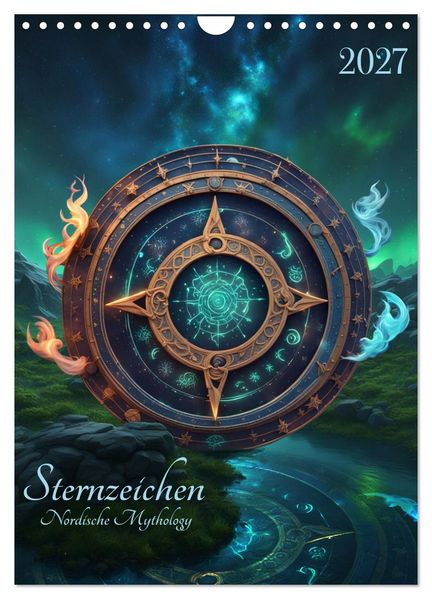 Sternzeichen Nordische Mythology (Wandkalender 2027 DIN A4 hoch) CALVENDO Monatskalender