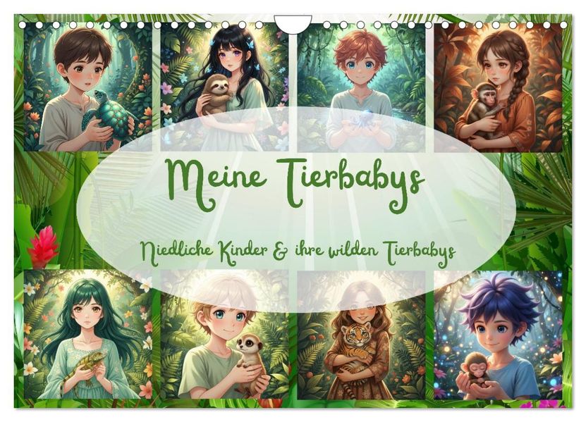 Meine Tierbabys (Wandkalender 2027 DIN A4 quer) CALVENDO Monatskalender