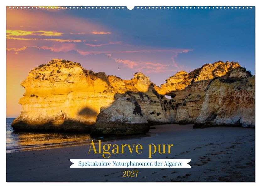 Algarve pur (Wandkalender 2027 DIN A2 quer) CALVENDO Monatskalender