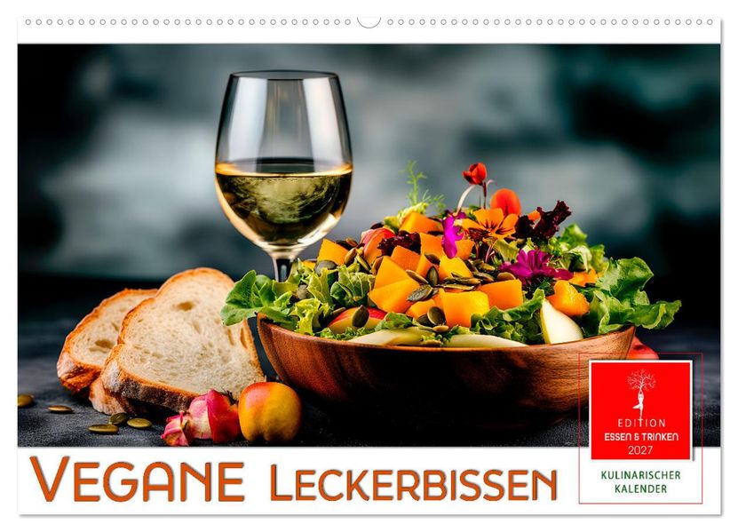 Vegane Leckerbissen (Wandkalender 2027 DIN A2 quer) CALVENDO Monatskalender