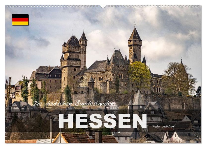 Die deutschen Bundesländer - Hessen (Wandkalender 2027 DIN A2 quer) CALVENDO Monatskalender