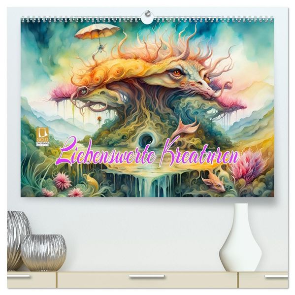 Liebenswerte Kreaturen (hochwertiger Premium Wandkalender 2027 DIN A2 quer) Kunstdruck in Hochglanz