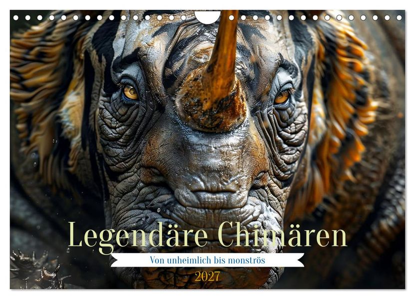 Legendäre Chimären - Von unheimlich bis monströs (Wandkalender 2027 DIN A4 quer) CALVENDO Monatskalender